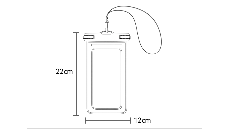 Buikt-in Airbag Large Capacity High Sealing Sensitive Touch Scree TPU Floating Waterproof Bag
