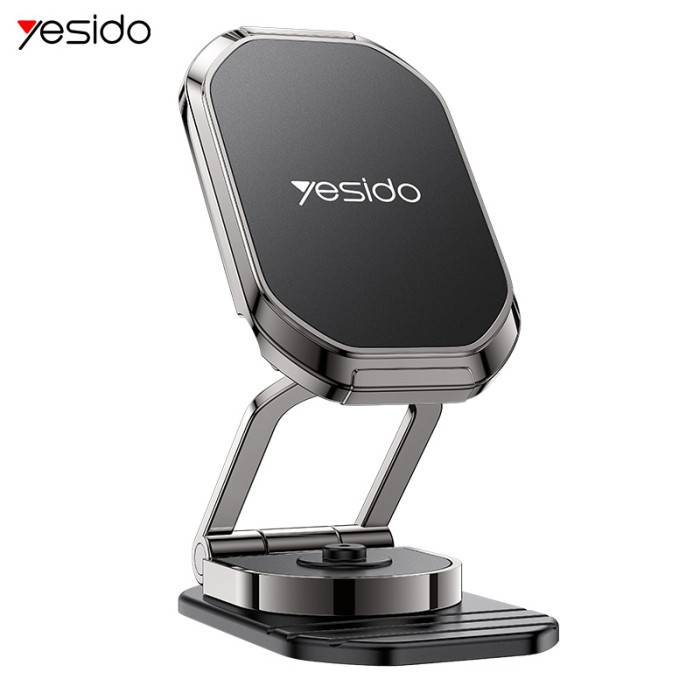 360 Rotation Zinc Alloy 6*N42 Magnets Foldable Magnetic Dashboard Car Phone Holder