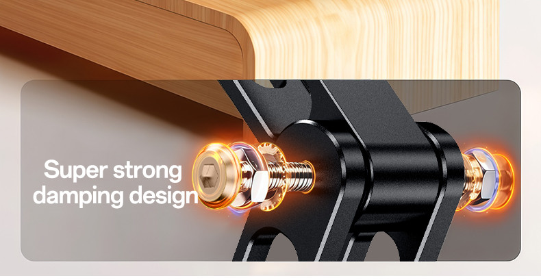 360 Rotating Base Foldable Design Adjustable of Height Aluminum Alloy Metal Table Phone Holder Mount