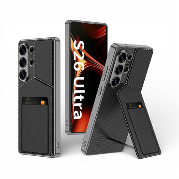 New Design Case For Samsung S26 Ultra, S25 Ultra Stand Plus Card Holder Cover - Business Series Phone Case