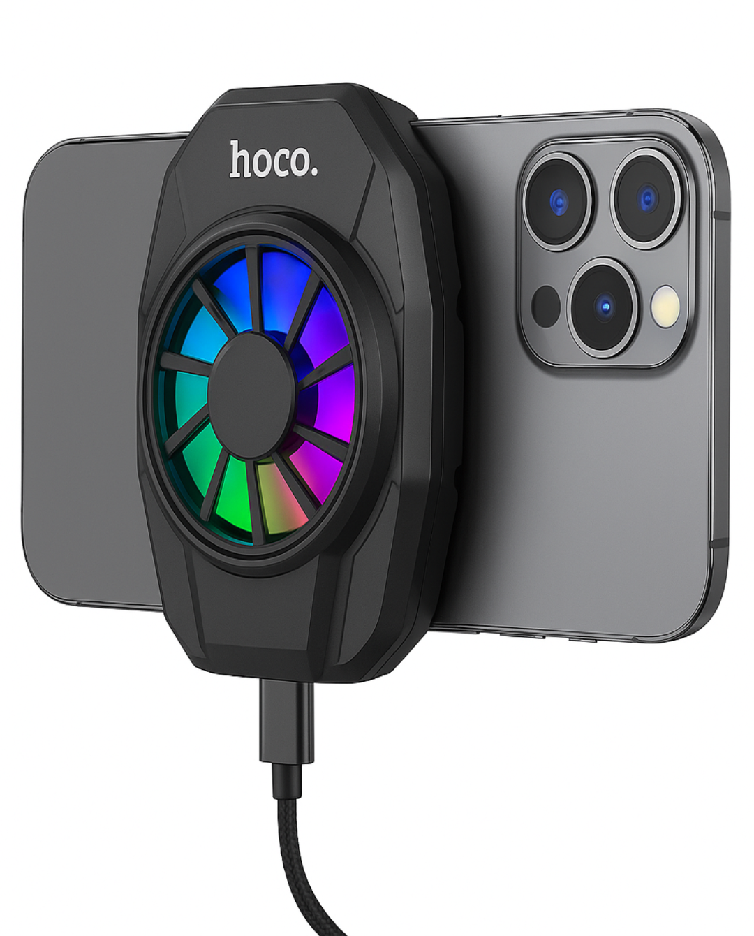 RGB Mobile Phone Cooler with Fast Cooling and Silent Operation
