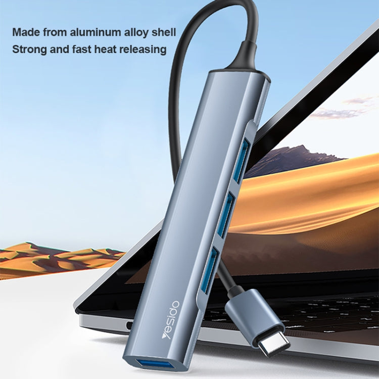 Yesido HB17 4-in-1 USB-C Multifunctional Docking Station Hub Adapter