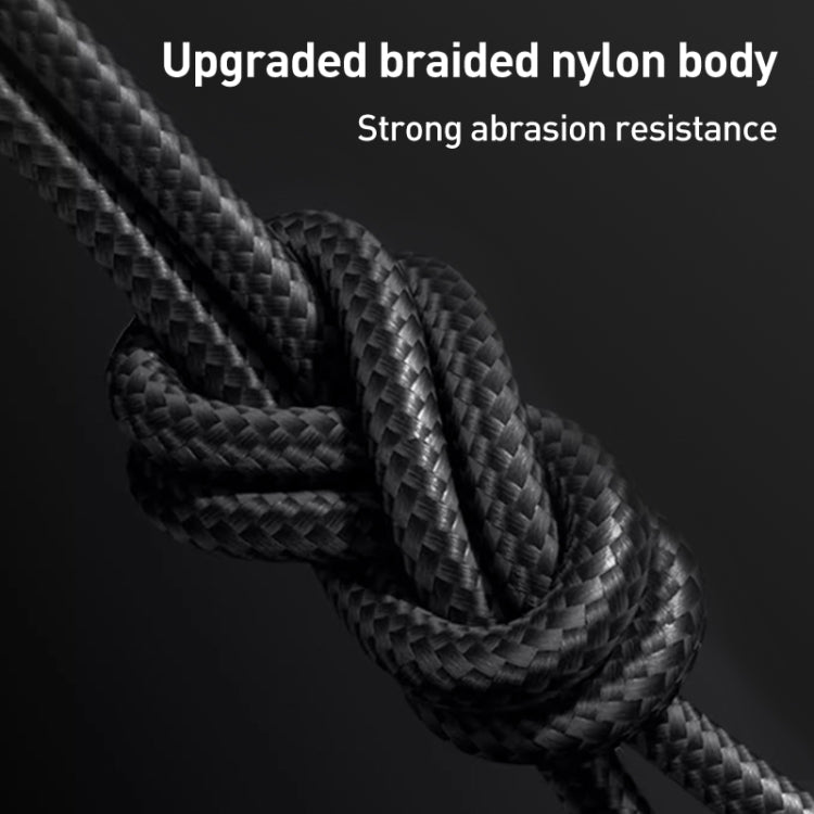 Yesido CA91 3A 3 in 1 USB to 8 Pin+USB-C/Type-C+Micro USB Aluminum Alloy Data Cable, Length: 1m(Black)