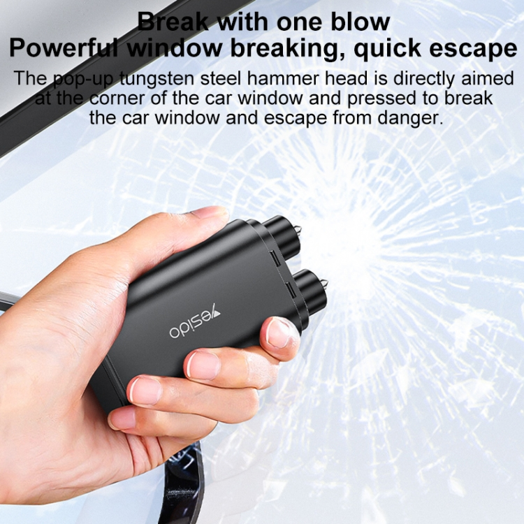 Multifunctional Seat Belt Cutting Emergency Vehicle Safety Hammer Glass Breaker