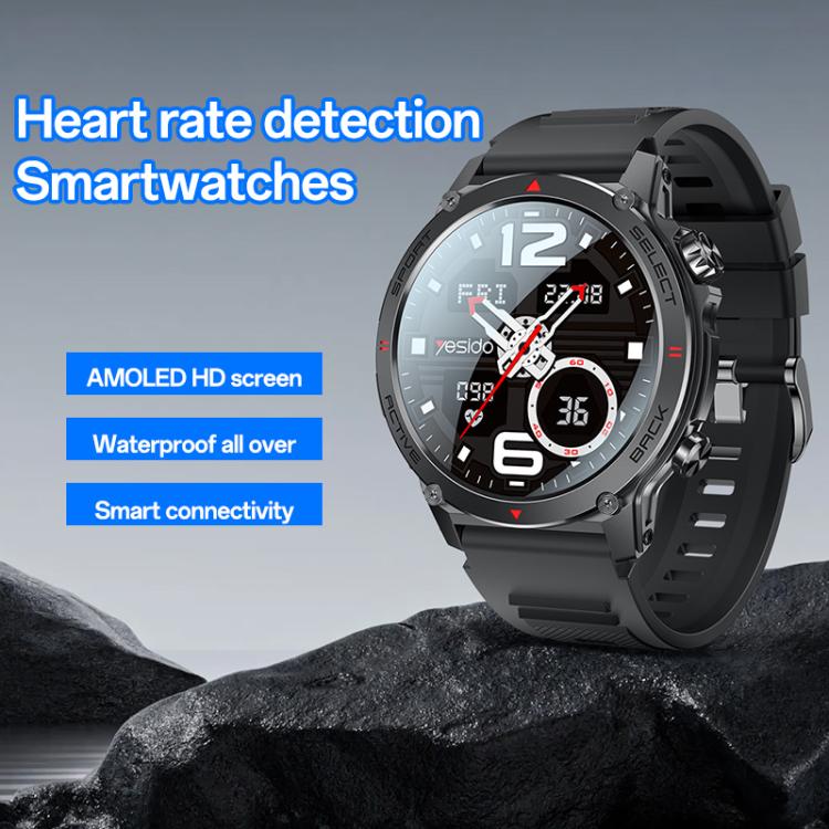 Yesido IO31 Smart Watch 1.43" AMOLED HD Screen BT Call Heart Rate IP68 Waterproof - GADGETOLOGY