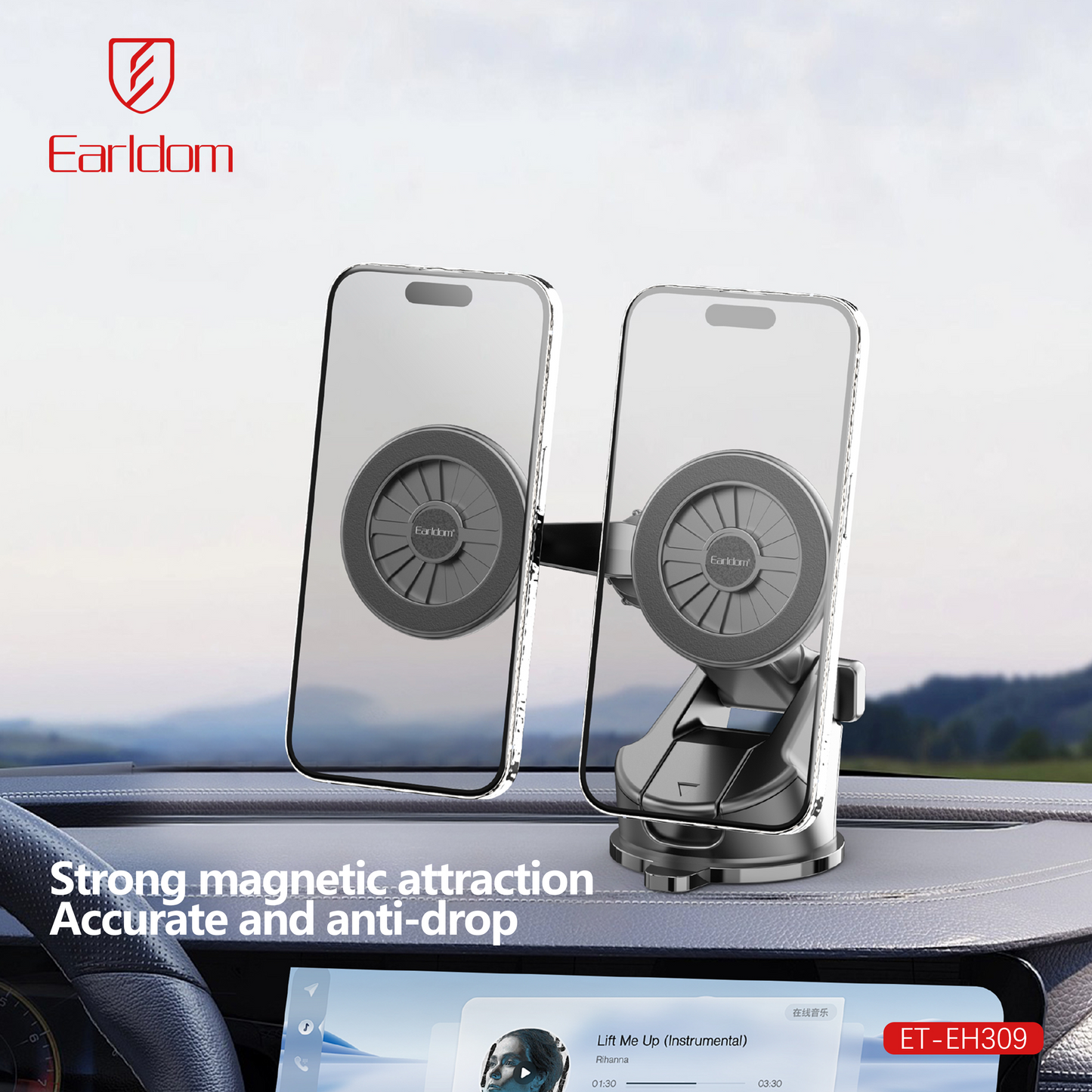 Dual Magnetic Dashboard Car Phone Holder With 360 Adjustment“ Premium Quality, Stylish & Durable Protective Case