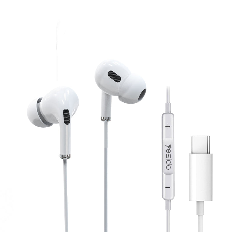 Yesido YH35 Type-C Noise-Cancelling Stereo Wired In-Ear Headphones
