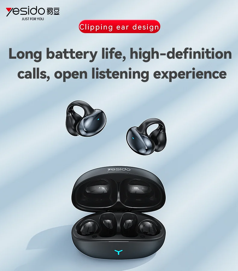BT 5.3 Pulse 3.0 Long Battery Life Open Clip Wireless Earphones