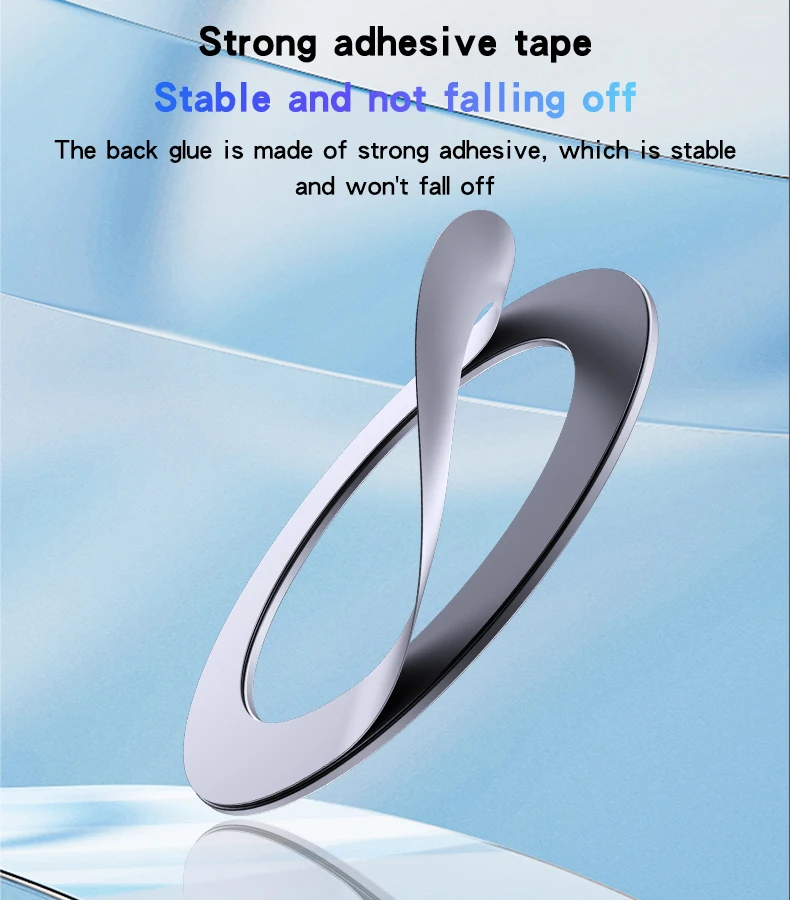 Yesido C208 1.5mm Thinness Suitable for All Mobile Phone Circular Phone Holder Special Metal Magnet Plate