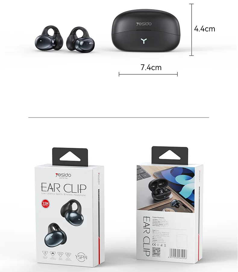 BT 5.3 Pulse 3.0 Long Battery Life Open Clip Wireless Earphones