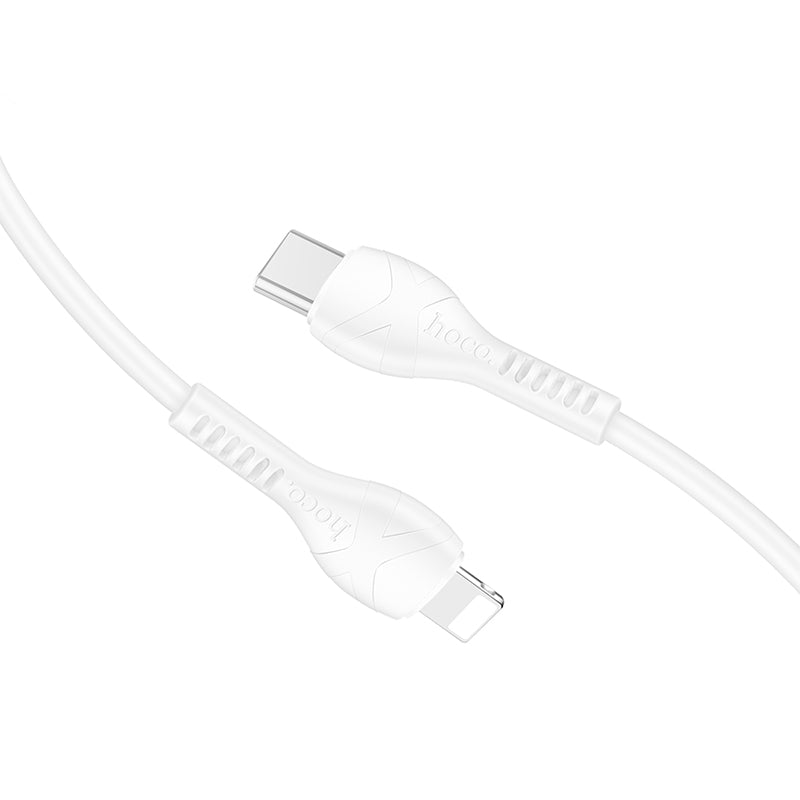 27W FAST CHARGING CABLE FOR iPHONE USB-C TO LIGHTNING | WHITE | 1M LONG | FAST DATA SYNC | SAFE FOR YOUR DEVICE | STONG EDGE BRAIDED WIRE