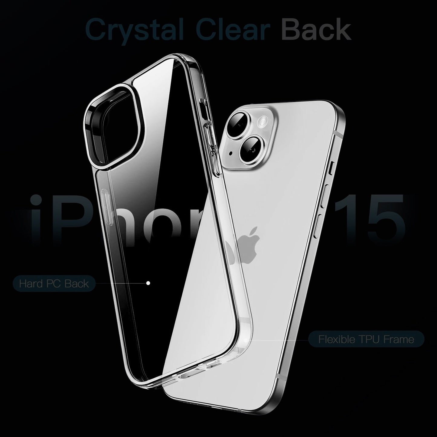 Gorilla Clear Case Back Cover For iPhones Shock Proof 2mm Thickness