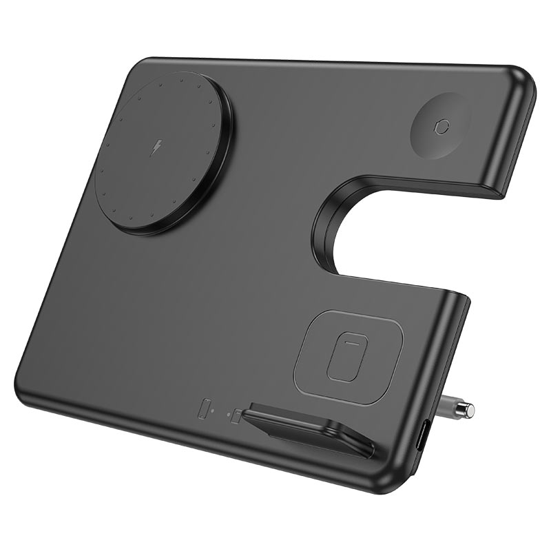 Hoco 3In1 Wireless Charging Foldable Desktop Stand“ Premium Quality, Stylish & Durable Protective Case
