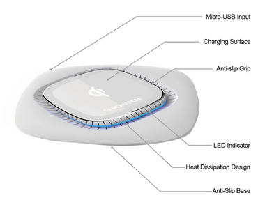 Monarch 15W Powerbase Q1 Wireless Charging Pad“ Premium Quality, Stylish & Durable Protective Case
