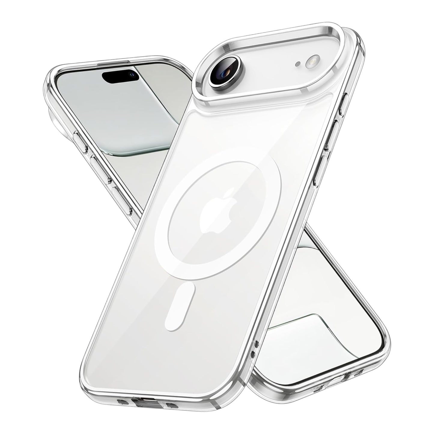Magnetic Cover For MagSafe Case iPhone 17, 17 Pro, 17 Air & 17 Pro Max Clear | Clear | ANTI- SHOCK | Strong Protection