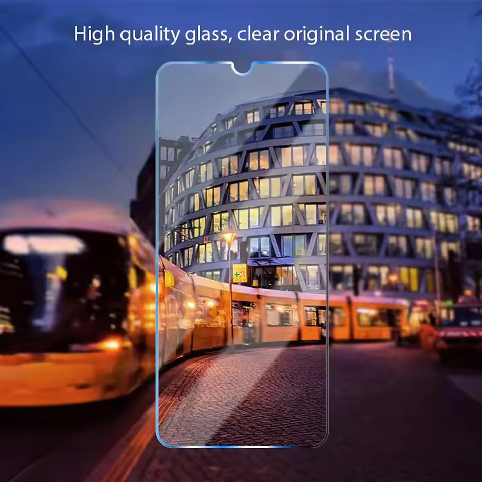 Clear Tempered Glass Screen Protector for Mi Phones - Pack of 2