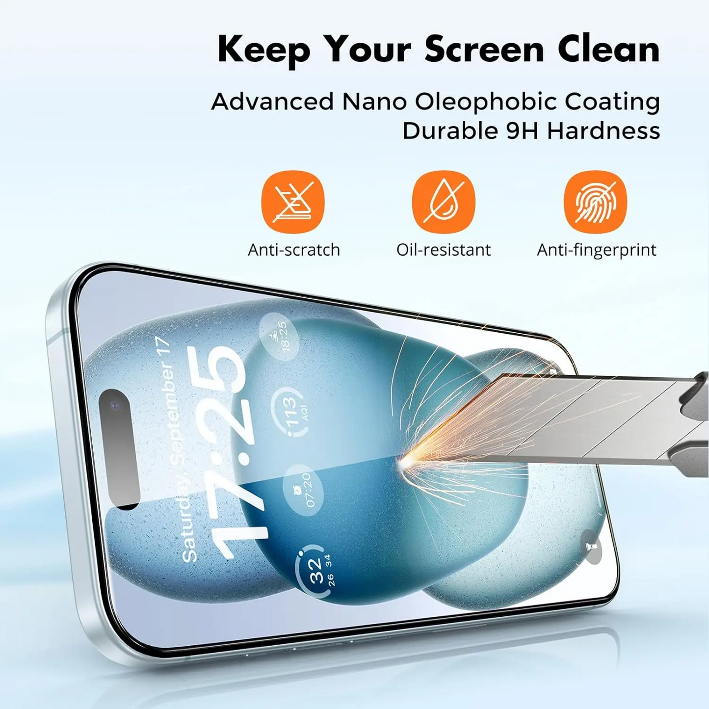 Clear Tempered Glass Screen Protector For Iphone Pack Of 2“ Premium Quality, Stylish & Durable Protective Case