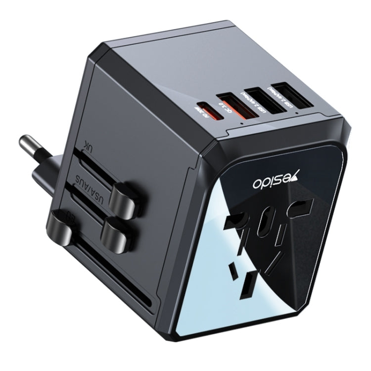 Yesido Mc24 20W 3 Usb Type C Ports Multi Function Universal Travel Adapter Plug Black“ Premium Quality, Stylish & Durable Protective Case