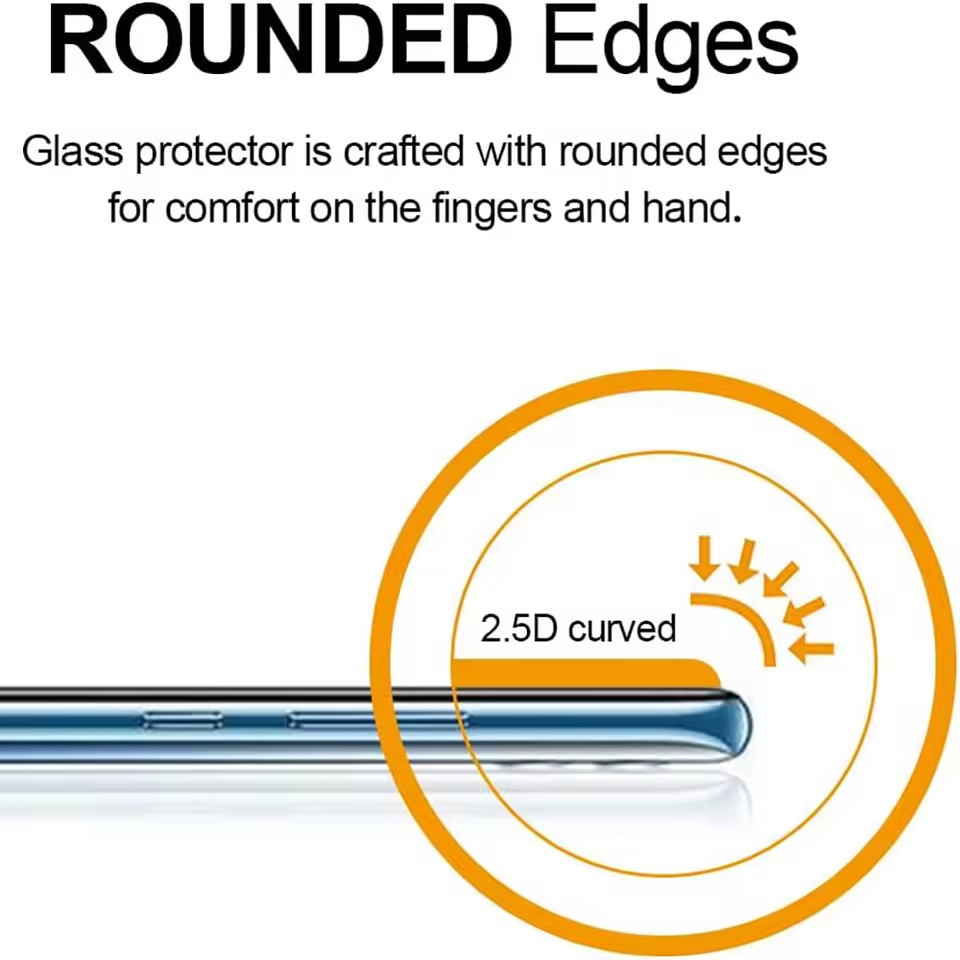 Clear Tempered Glass Screen Protector for Mi Phones - Pack of 2