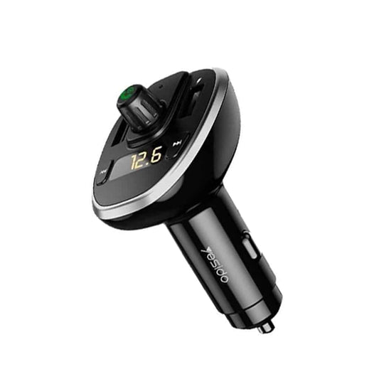 Bluetooth For Music in Car FM Transmitter With Charger Dual USB-A & SD Card Support