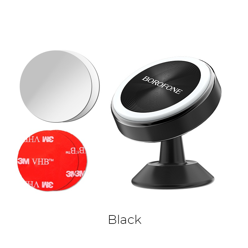 BOROFONE BH5 Platinum Magnetic Car Phone Holder – Aluminum Alloy, Compact & Durable, Dashboard Mount