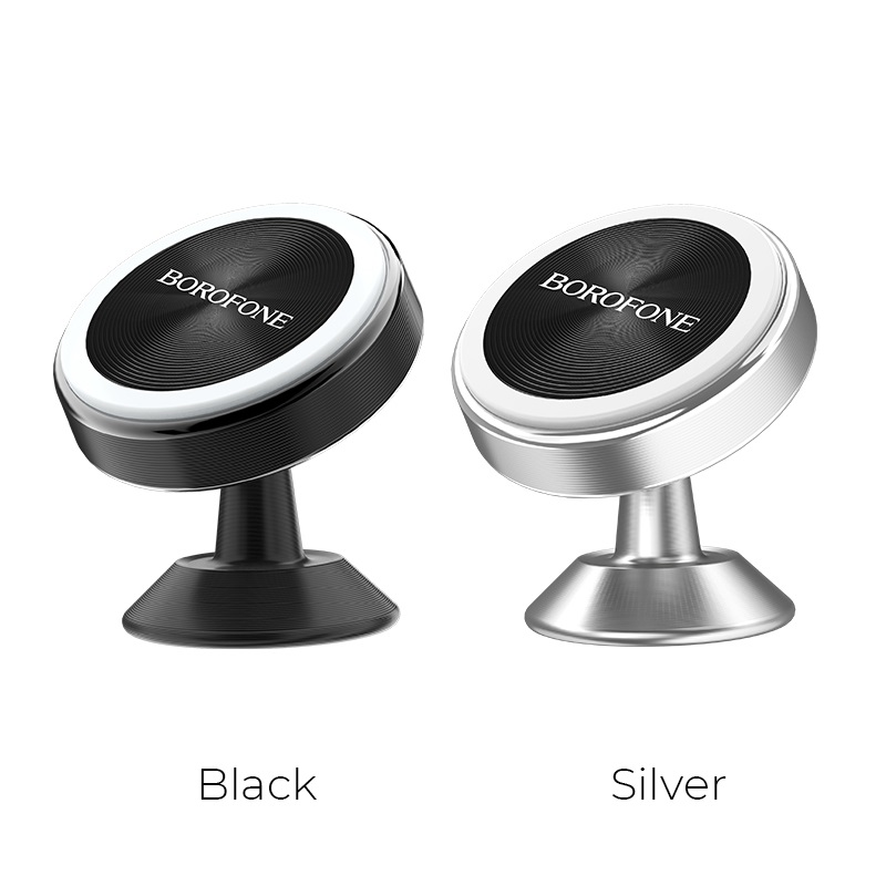 BOROFONE BH5 Platinum Magnetic Car Phone Holder – Aluminum Alloy, Compact & Durable, Dashboard Mount