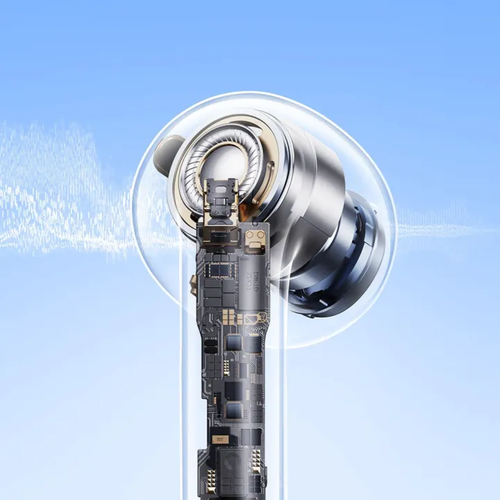 ENC Wireless Bluetooth V5.4 Earphone LCD Full Color Display Music Call In Ear Earbuds