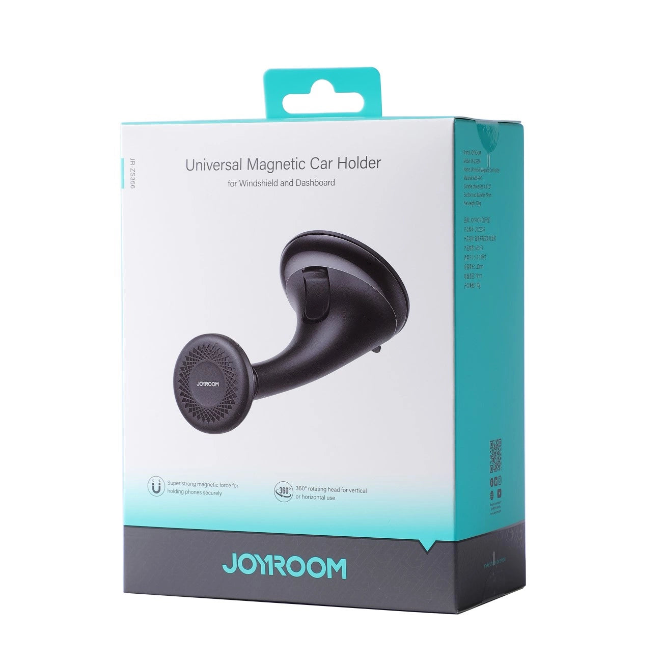 Universal Magnetic Car Phone Holder with 360° Rotation for Dashboard & Windshield