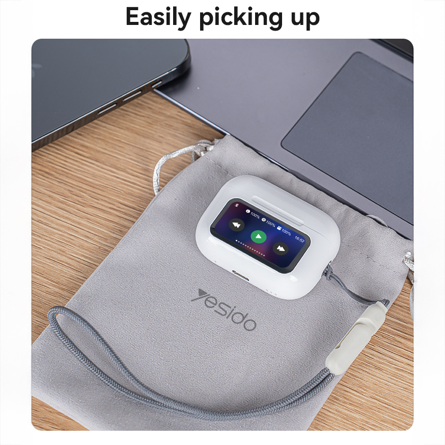 Tws Bluetooth Earbuds With Anc Enc Lcd Display 13Mm Drivers Usb C“ Premium Quality, Stylish & Durable Protective Case