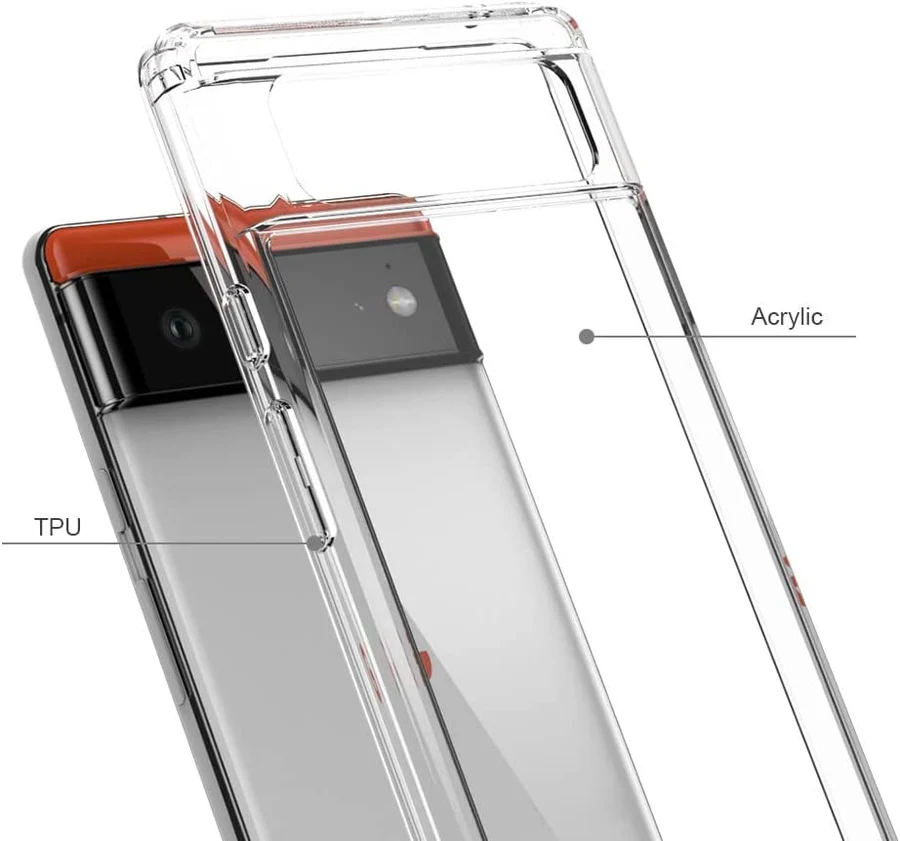 Gorilla Shock Clear Case For Google Pixel Proof 2mm Thickness Phone Back Cover