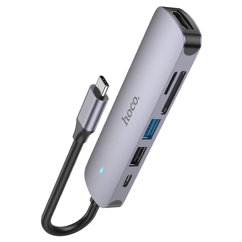 Type C HUB to 4K HDMI, USB2.0, USB3.0, Card Reader & Type C Multifunction Drive, support Charging Super Fast Data Transfer Device For Macbook & other Laptops