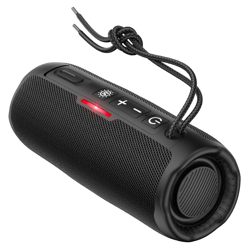 HOCO HC16 Vocal Wireless Bluetooth Speaker – 10W Loudspeaker with BT 5.3, Multi-Color Light, 1200mAh Battery, FM, TF, USB, AUX, Hands-Free Calling