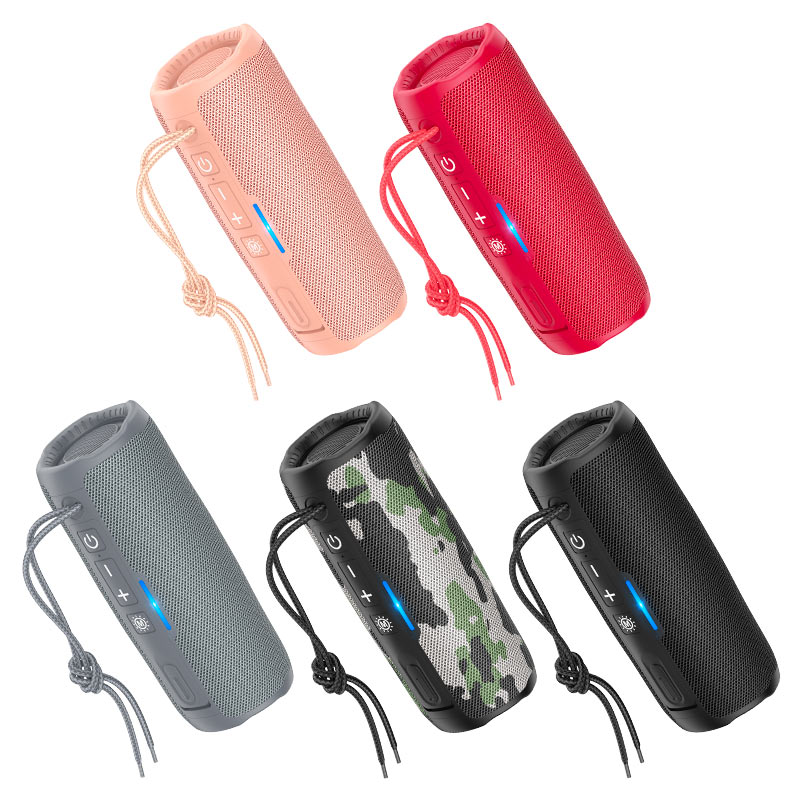 HOCO HC16 Vocal Wireless Bluetooth Speaker – 10W Loudspeaker with BT 5.3, Multi-Color Light, 1200mAh Battery, FM, TF, USB, AUX, Hands-Free Calling