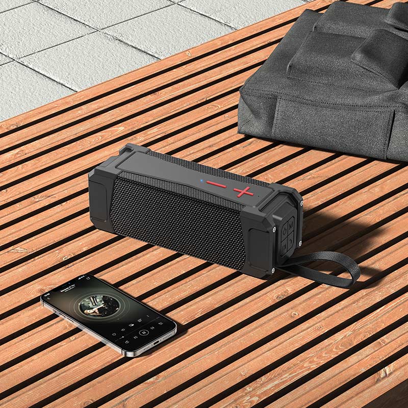 Hoco Hc6 Magic Wireless Sports Bluetooth Speaker 20W Portable Speaker With Bt 5 0 Tws Fm Tf Usb Aux 4000Mah Battery“ Premium Quality, Stylish & Durable Protective Case