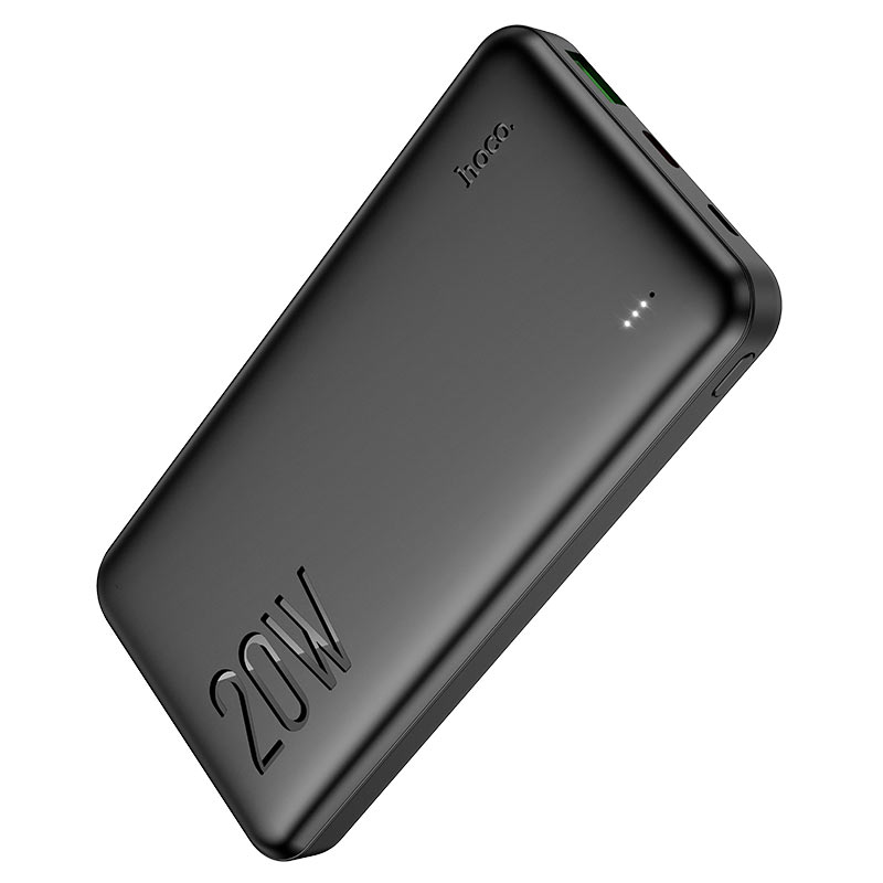 HOCO J87 Tacker 10000mAh Power Bank – PD20W + QC3.0 Fast Charging, USB-A & Type-C Outputs, LED Indicator