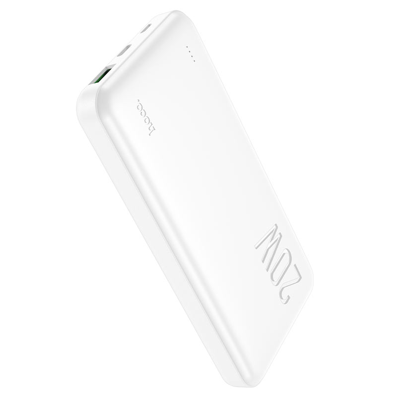 HOCO J87 Tacker 10000mAh Power Bank – PD20W + QC3.0 Fast Charging, USB-A & Type-C Outputs, LED Indicator