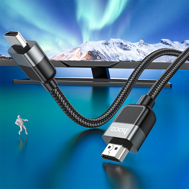Hoco Us09 Cutting Edge 4K Hdtv To Hdtv Video Cable 18Gbps Transfer Speed Supports 4K 60Hz Hdtv2 0 Aluminum Alloy Nylon Braid Available In 1M 2M 3M And 5M Lengths“ Premium Quality, Stylish & Durable Protective Case