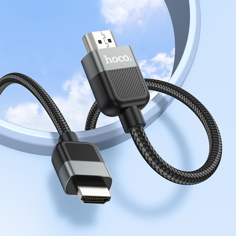Hoco Us09 Cutting Edge 4K Hdtv To Hdtv Video Cable 18Gbps Transfer Speed Supports 4K 60Hz Hdtv2 0 Aluminum Alloy Nylon Braid Available In 1M 2M 3M And 5M Lengths“ Premium Quality, Stylish & Durable Protective Case