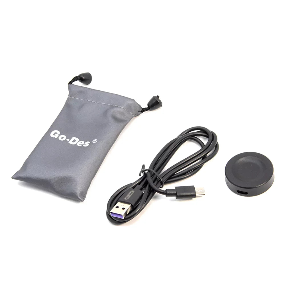 Go-Des Magnetic Charger for Huawei Smart Watch, Fast Charging, Black