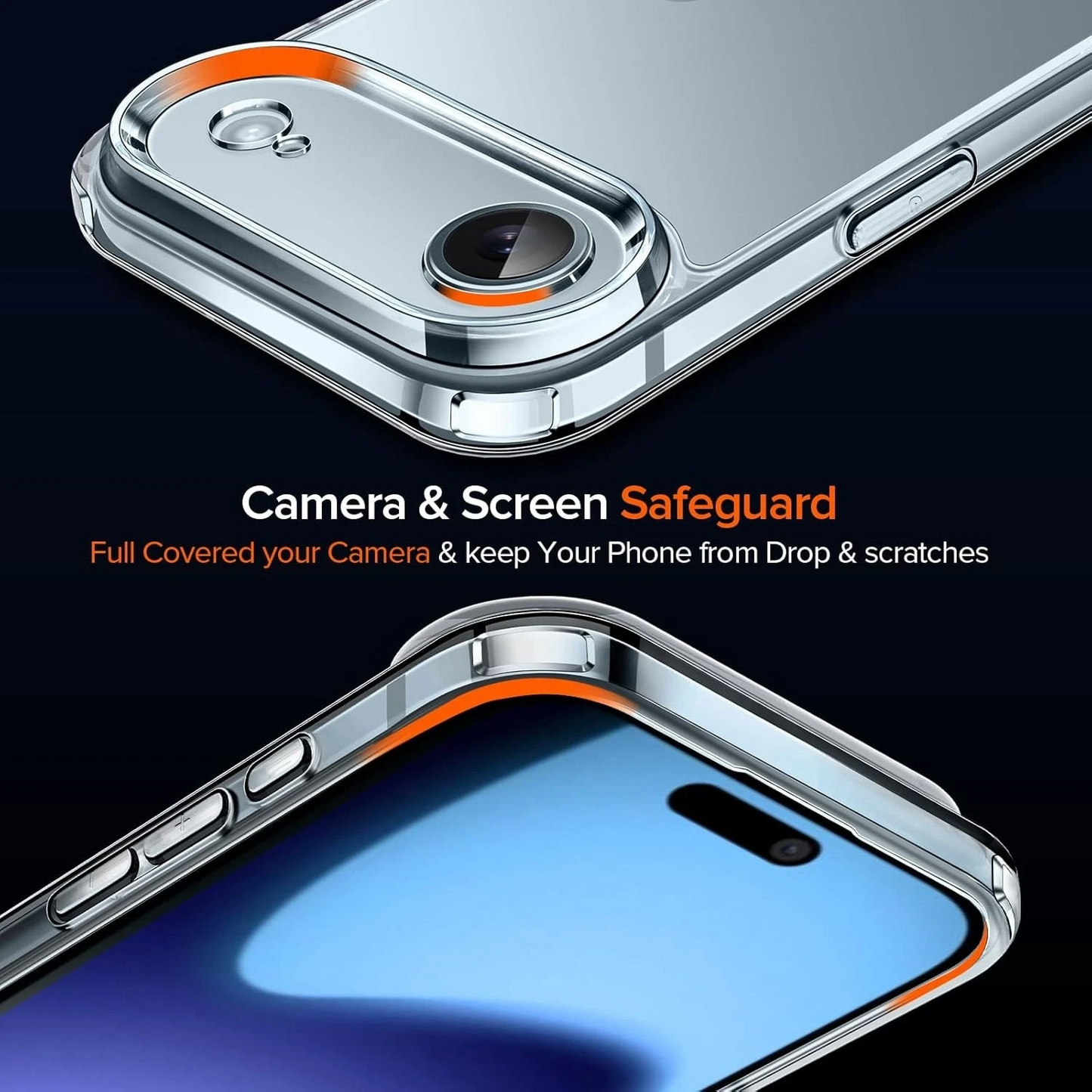 Gorilla Clear Case Back Cover For Iphone 17 Series Shock Proof 2Mm Thickness“ Premium Quality, Stylish & Durable Protective Case