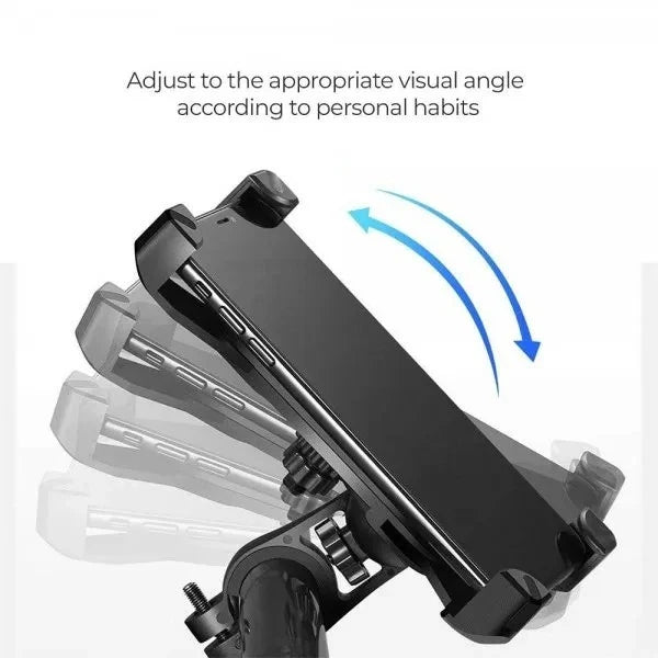 XQISIT Universal Bike Phone Holder for 5–7 Inch Devices – Black