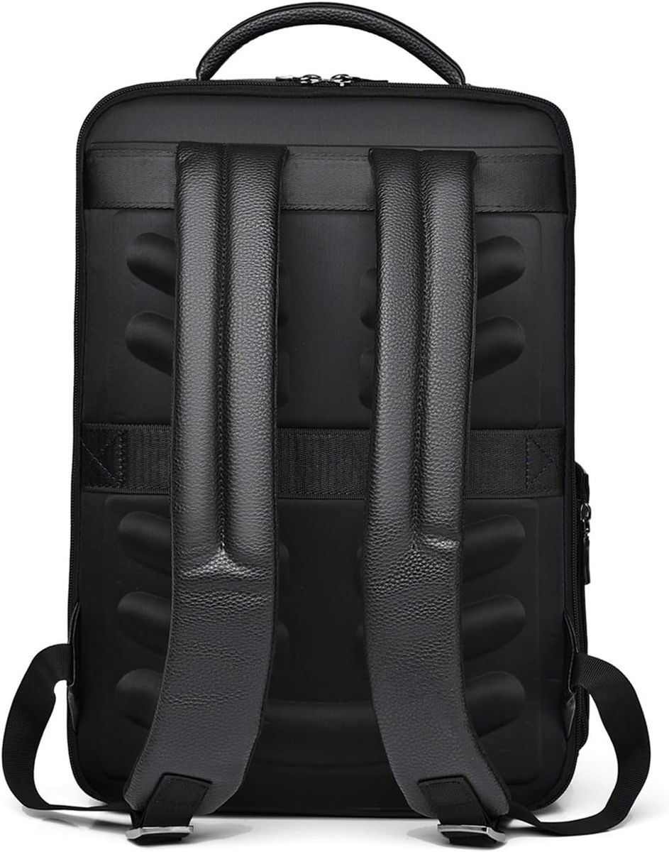 Leather Smart Backpack With Fingerprint Reader Lock Security System And Charging Port Wb59“ Premium Quality, Stylish & Durable Protective Case