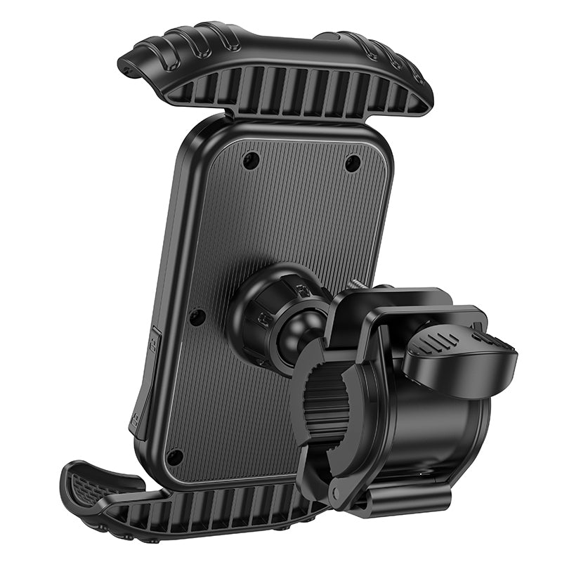 Borofone BH105 Crown Bicycle & Motorcycle Phone Holder – Universal Mount for 4.7"-7.0" Smartphones, Secure Grip, Adjustable, Black