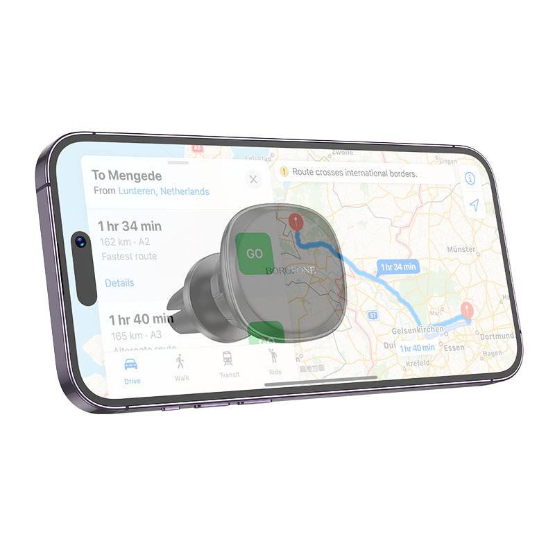 Borofone BH102 Cloud Magnetic Car Air Vent Phone Holder – Universal Mount for 4.5"-7" Smartphones, Secure Grip, 360° Rotation, Black