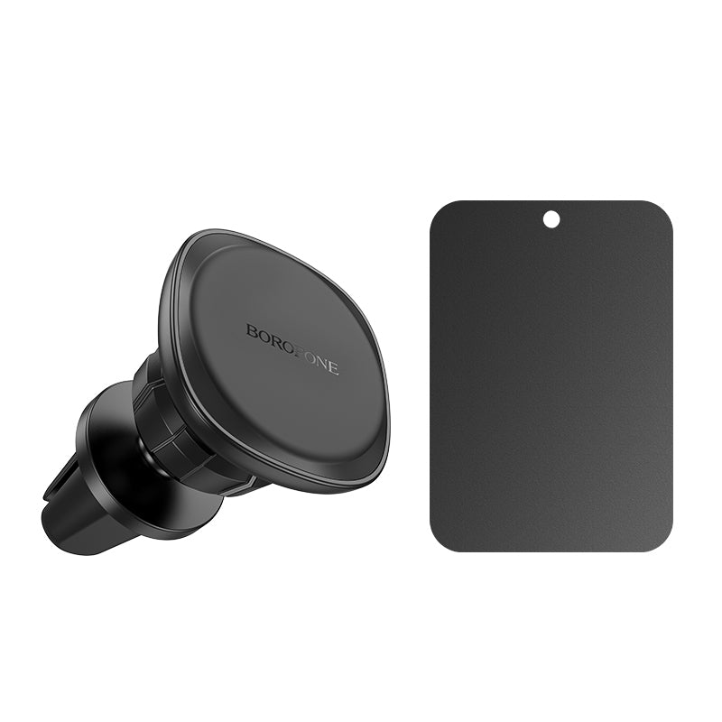 Borofone BH102 Cloud Magnetic Car Air Vent Phone Holder – Universal Mount for 4.5"-7" Smartphones, Secure Grip, 360° Rotation, Black