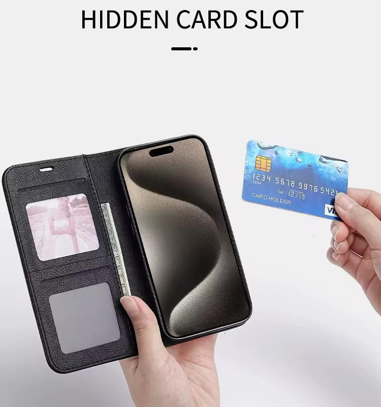 Flip Magnetic Wallet Stand Leather Cover Case For iPhone 13 to 7 – All-in-One Protection & Style