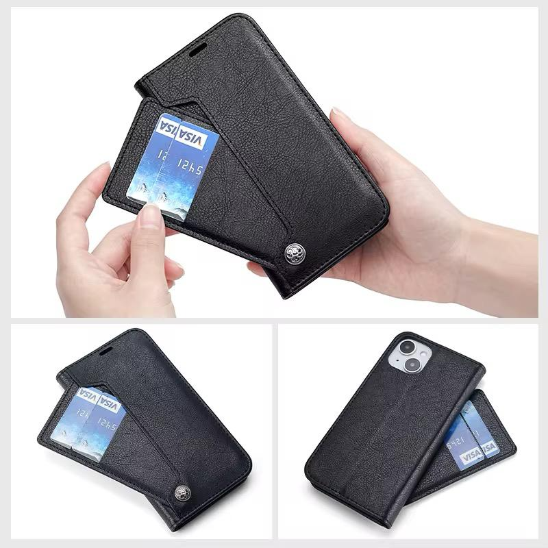 Flip Magnetic Wallet Stand Leather Cover Case For iPhone 13 to 7 – All-in-One Protection & Style