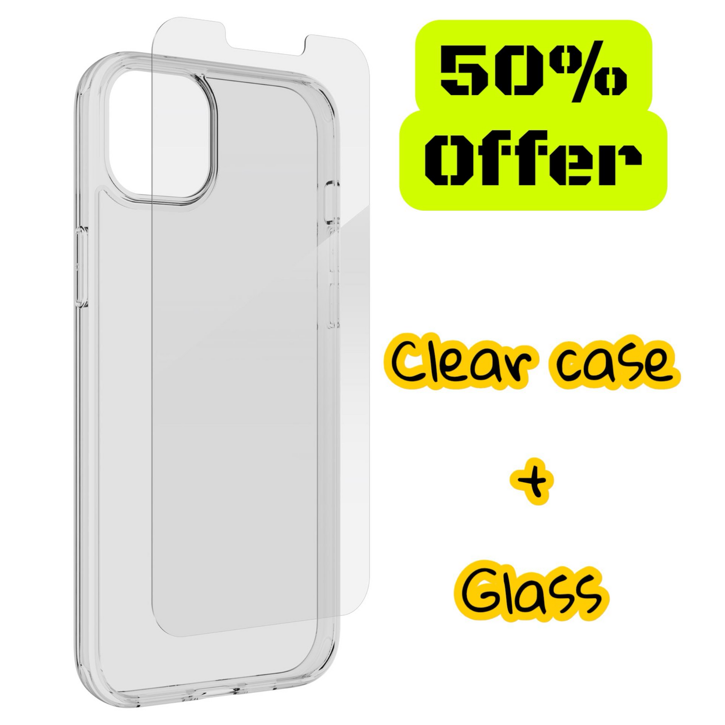 JETech Case for iPhone 15 6.1-Inch, Soft TPU Transparent Slim Protective Phone Cover with Shock-Absorption, Support Wireless Charging (Clear)