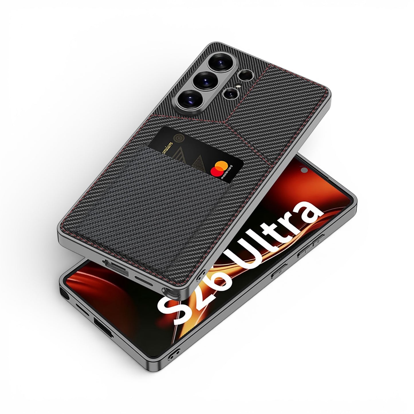 New Design Case For Samsung S26 Ultra, S25 Ultra Stand Plus Card Holder Cover - Business Series Phone Case