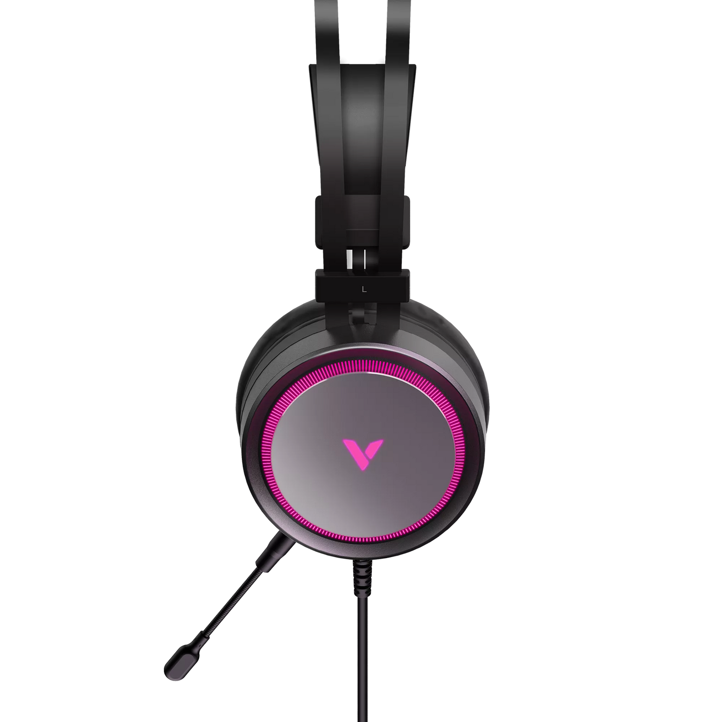 Rapoo VH530 Wired USB Gaming Headset with Noise-Canceling Microphone, RGB Light, Adjustable Mic, PS5, Desktop